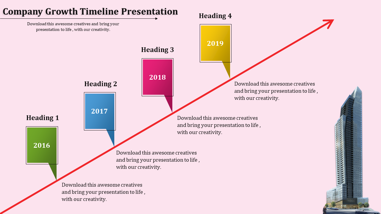 Business Timeline PPT Presentation Template For Company Growth
